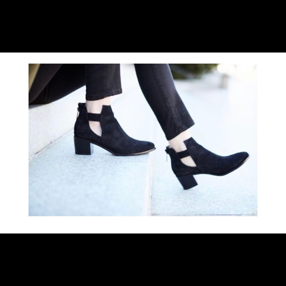 Black Suede Bootie